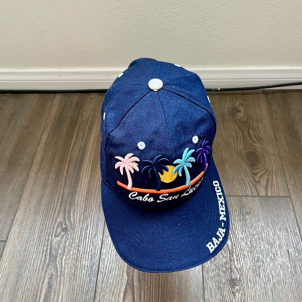 Cabo San Lucas Embroidered Blue Cap - Picture 6 of 9